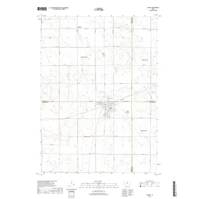 2018 Map of Ackley, 2018 Print