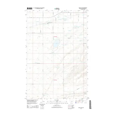 2014 Map of Ackley Lake, 2014 Print