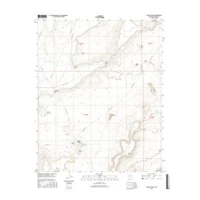 2017 Map of Acoma Pueblo, 2017 Print