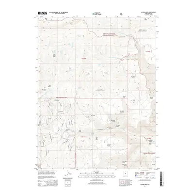 2014 Map of Acord Lakes, 2014 Print