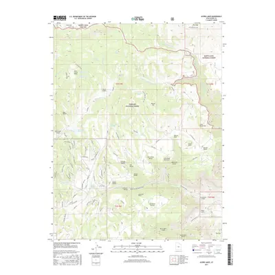 2017 Map of Acord Lakes, 2017 Print