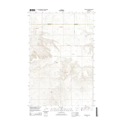 2014 Map of Acorn Flats, 2014 Print