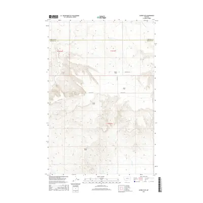 2017 Map of Acorn Flats, 2017 Print