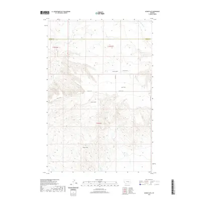 2020 Map of Acorn Flats, 2020 Print