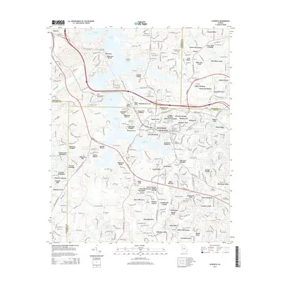 2014 Map of Acworth, 2014 Print