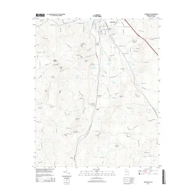 2014 Map of Adairsville, 2014 Print