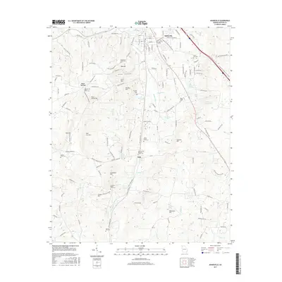 2017 Map of Adairsville, 2017 Print