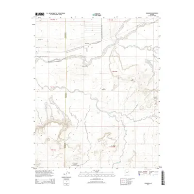 2014 Map of Adamana, 2014 Print