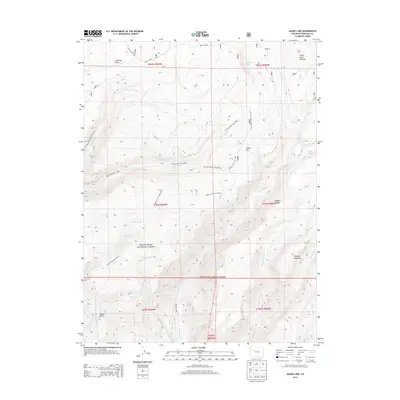 2013 Map of Adams Lake, 2013 Print