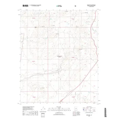 2018 Map of Adams Mesa, 2018 Print