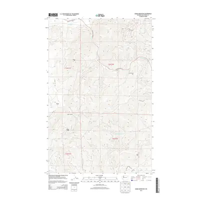 2014 Map of Adams Mountain, 2014 Print