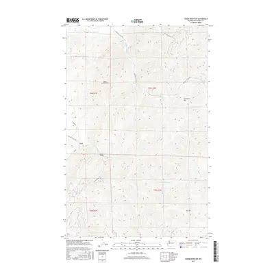 2017 Map of Adams Mountain, 2017 Print