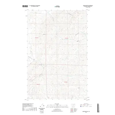 2020 Map of Adams Mountain, 2020 Print