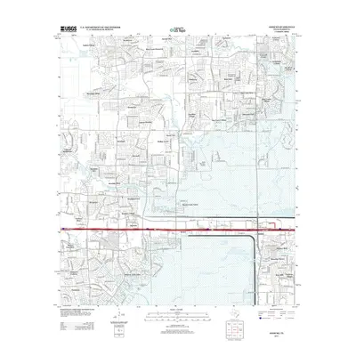 2013 Map of Addicks, 2013 Print