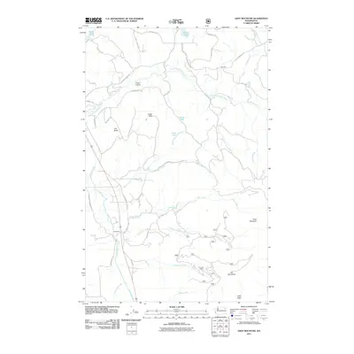 2011 Map of Addy Mountain, 2011 Print