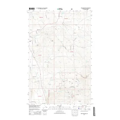 2014 Map of Addy Mountain, 2014 Print