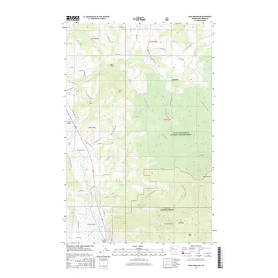 2017 Map of Addy Mountain, 2017 Print
