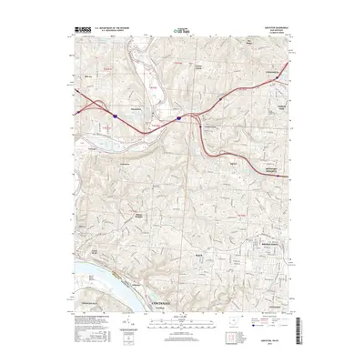2016 Map of Addyston, 2016 Print