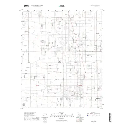 2018 Map of Adelanto, 2018 Print
