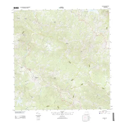 2013 Map of Adjuntas, 2013 Print