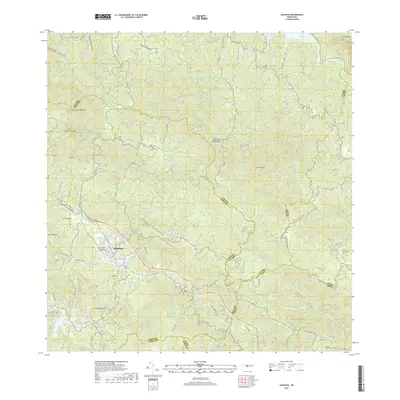 2018 Map of Adjuntas, 2018 Print