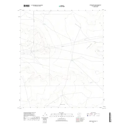 2019 Map of Adobe House Tank, 2019 Print