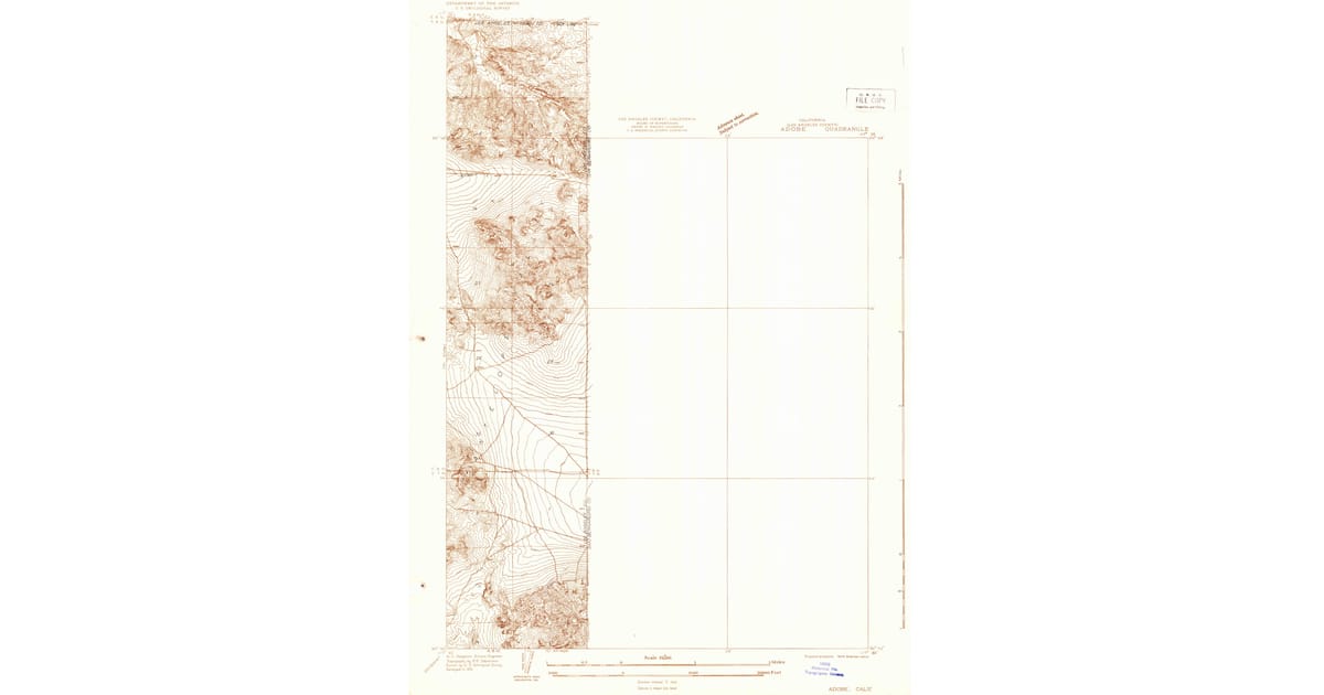 1931 Map of Adobe, Los Angeles County, CA — High-Res | Pastmaps