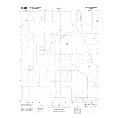 2012 Map of Adobe Mountain, 2012 Print