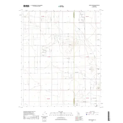 2018 Map of Adobe Mountain, 2018 Print