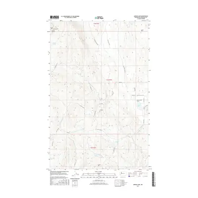 2017 Map of Aeneas Lake, 2017 Print