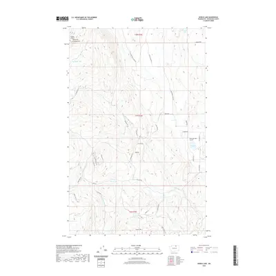 2020 Map of Aeneas Lake, 2020 Print