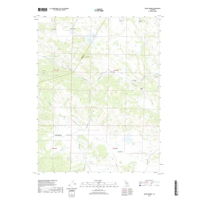 2018 Map of Aetna Springs, 2018 Print