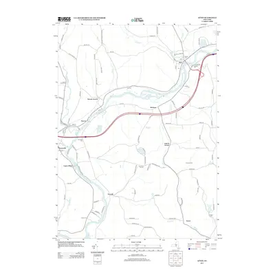 2013 Map of Afton, 2013 Print