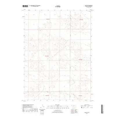 2017 Map of Agate SW, 2017 Print