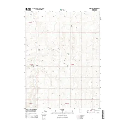 2014 Map of Agency Draw NW, 2014 Print