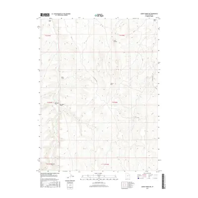 2017 Map of Agency Draw NW, 2017 Print