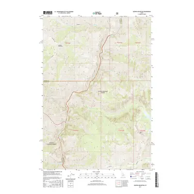 2017 Map of Aggipah Mountain, 2017 Print