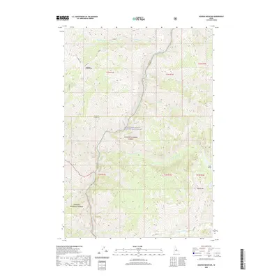 2020 Map of Aggipah Mountain, 2020 Print