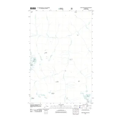 2011 Map of Agnes Mountain, 2011 Print