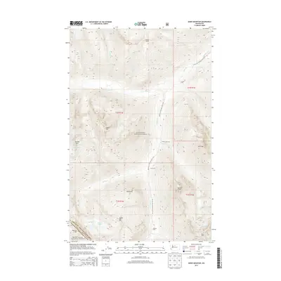 2014 Map of Agnes Mountain, 2014 Print