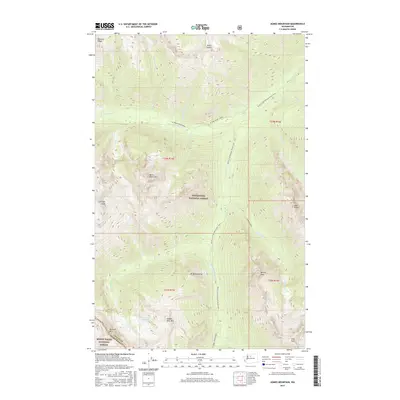 2017 Map of Agnes Mountain, 2017 Print