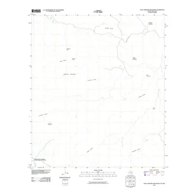 2010 Map of Agua Adentro Mountain, 2010 Print