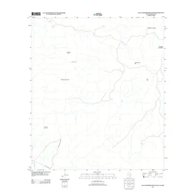 2013 Map of Agua Adentro Mountain, 2013 Print