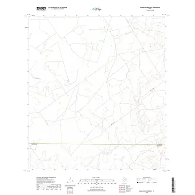 2019 Map of Agua Azul Creek East, 2019 Print