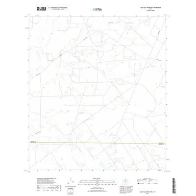 2019 Map of Agua Azul Creek West, 2019 Print