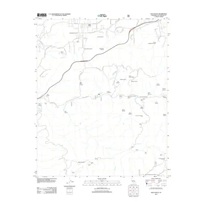 2012 Map of Agua Dulce, 2012 Print