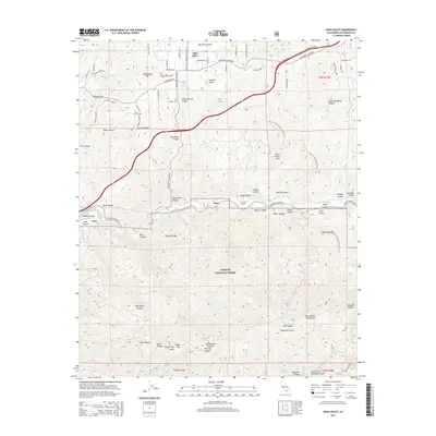 2015 Map of Agua Dulce, 2015 Print