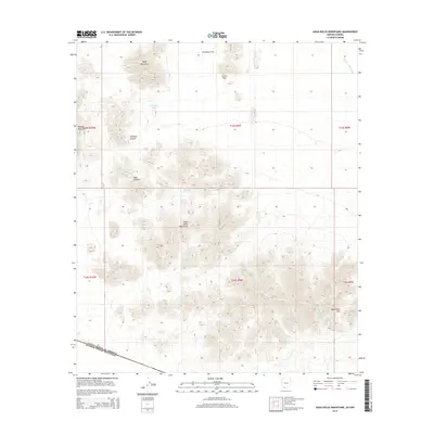 2014 Map of Agua Dulce Mountains, 2014 Print