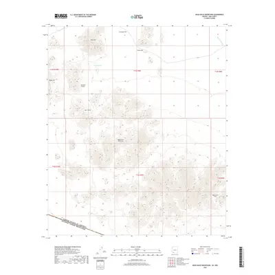 2018 Map of Agua Dulce Mountains, 2018 Print