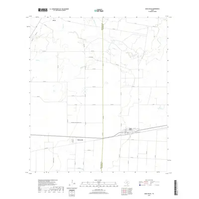 2019 Map of Agua Dulce, 2019 Print